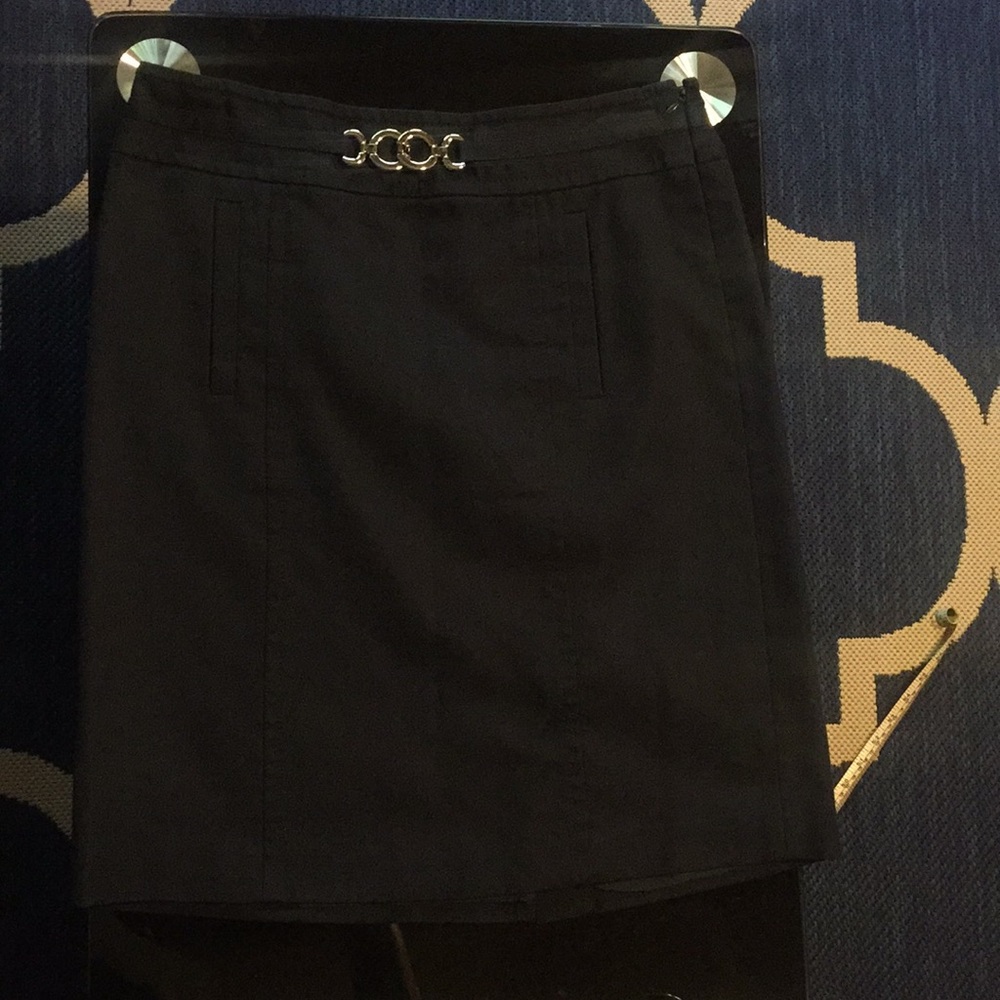 Ann Taylor Navy Blue Skirt size 4p NWOT